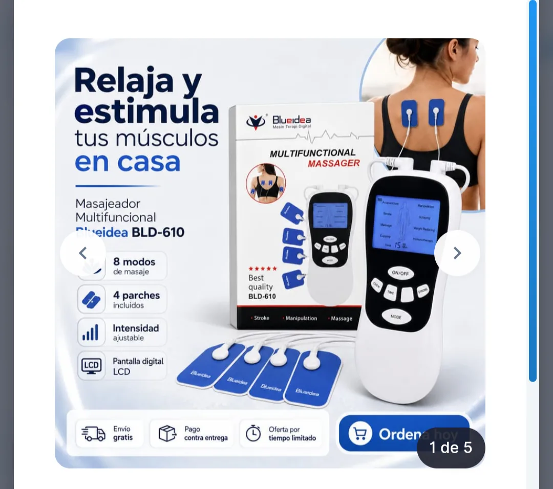 ELECTROESTIMULADOR DE RELAJACIÓN MUSCULAR