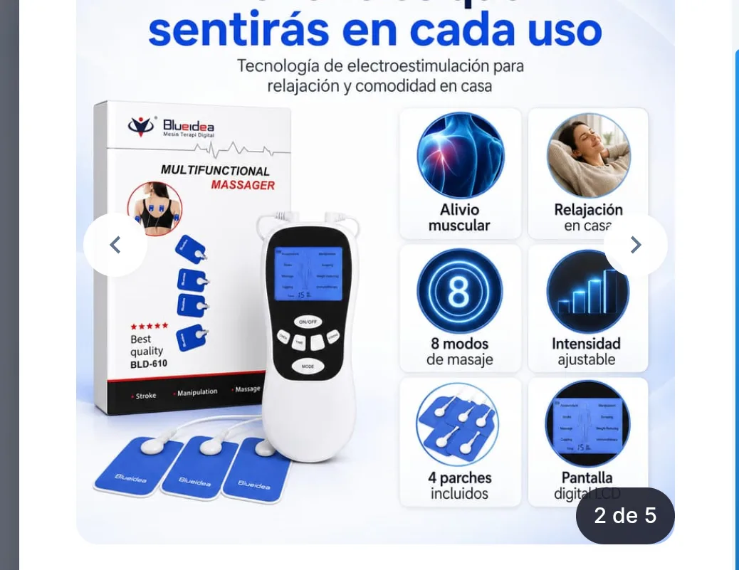 ELECTROESTIMULADOR DE RELAJACIÓN MUSCULAR - imagen adicional