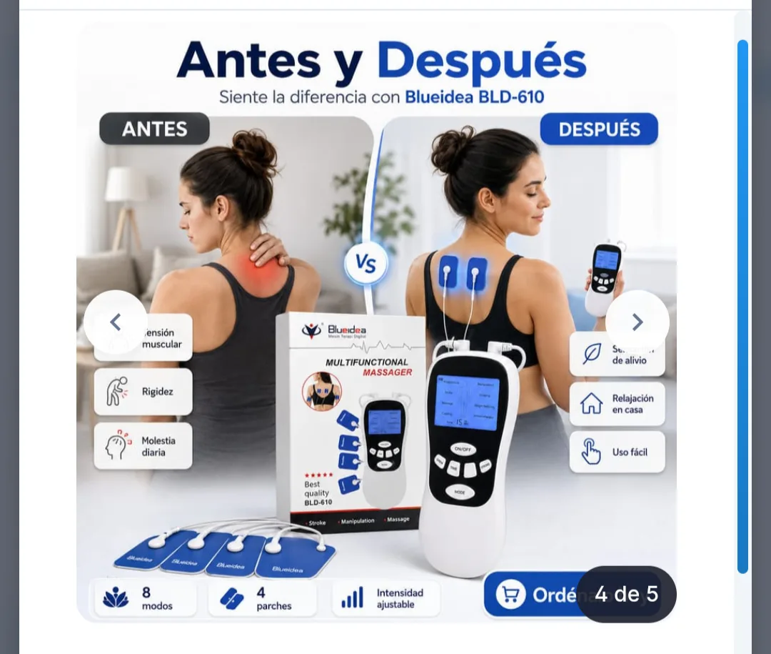 ELECTROESTIMULADOR DE RELAJACIÓN MUSCULAR - imagen adicional